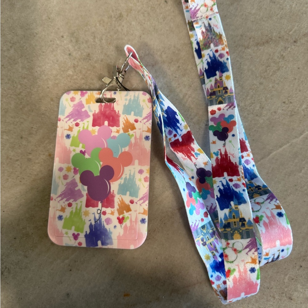 Disney themed Lanyard and ID Holder